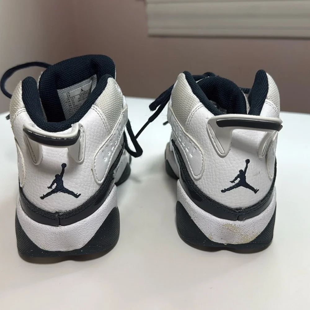 Nike Air Jordan 6 Rings Blue & White Boys Size 1Y - Picture 3 of 7